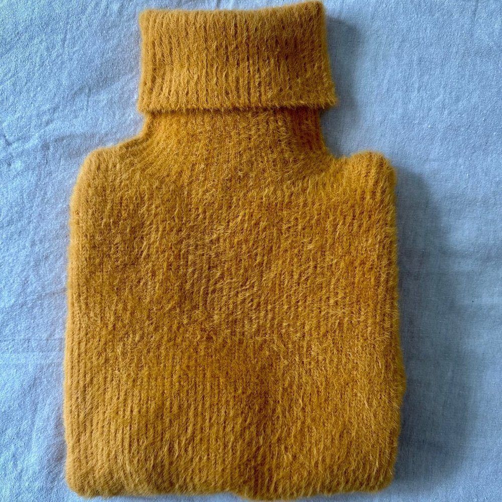 Code + Mode Mustard Turtleneck Pullover Knit Sweater - SIZE S